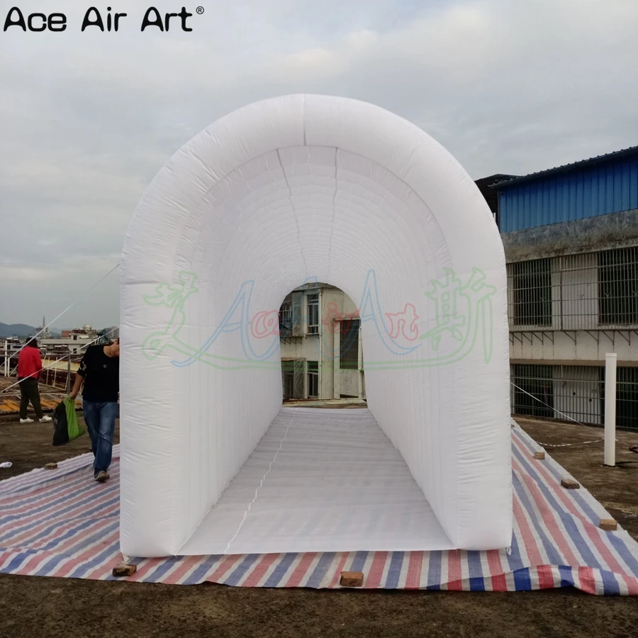 Tenda inflável do túnel da porta da terra projetada de hábil, canal da cobertura da fase do VIP com cortinas para a festa ao ar livre à venda feita na China