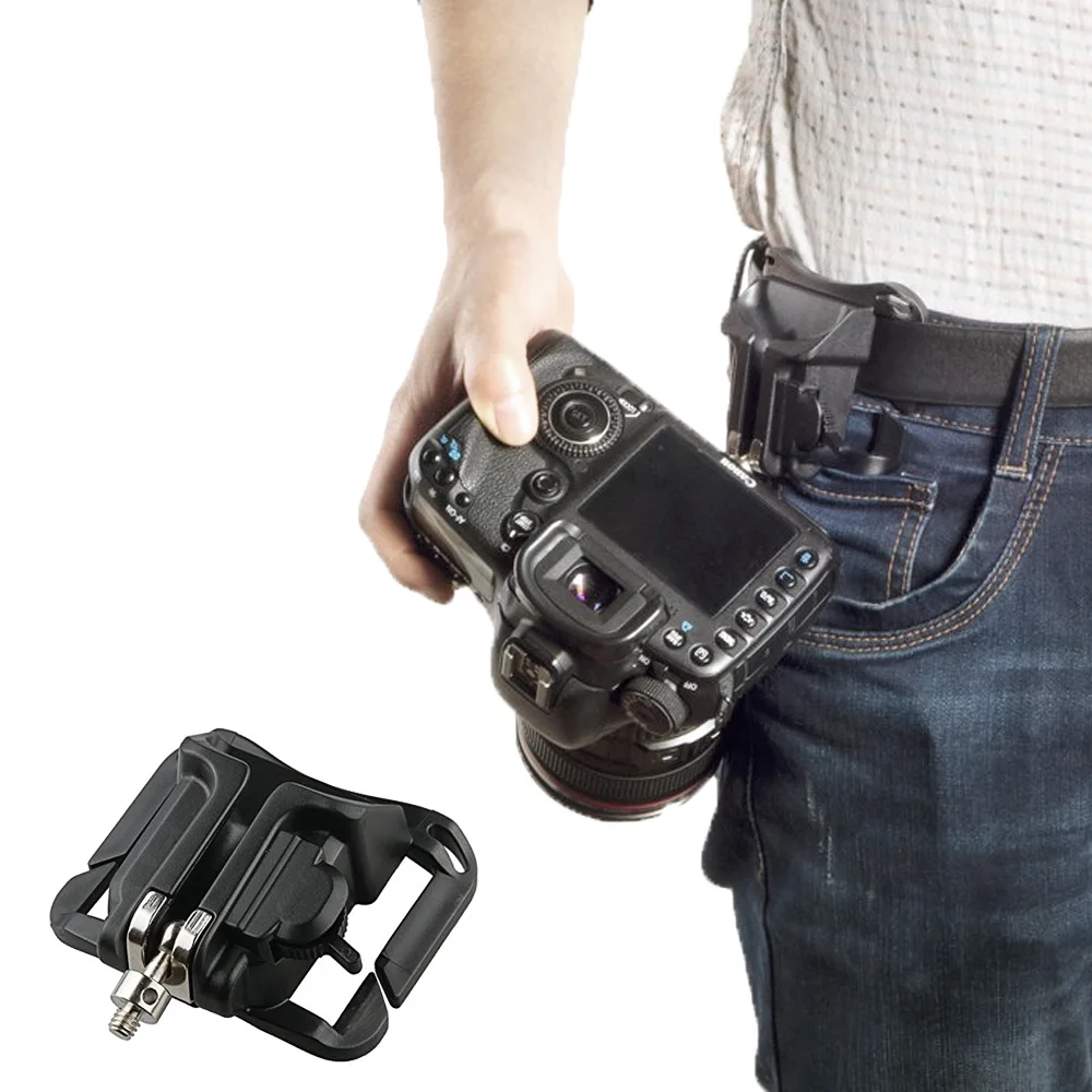 Besegad Plastic Camera Quick Waist Belt Strap Buckle Button Clip Holder for Carrying 20kg DSLR Digital SLR Camera Accessories