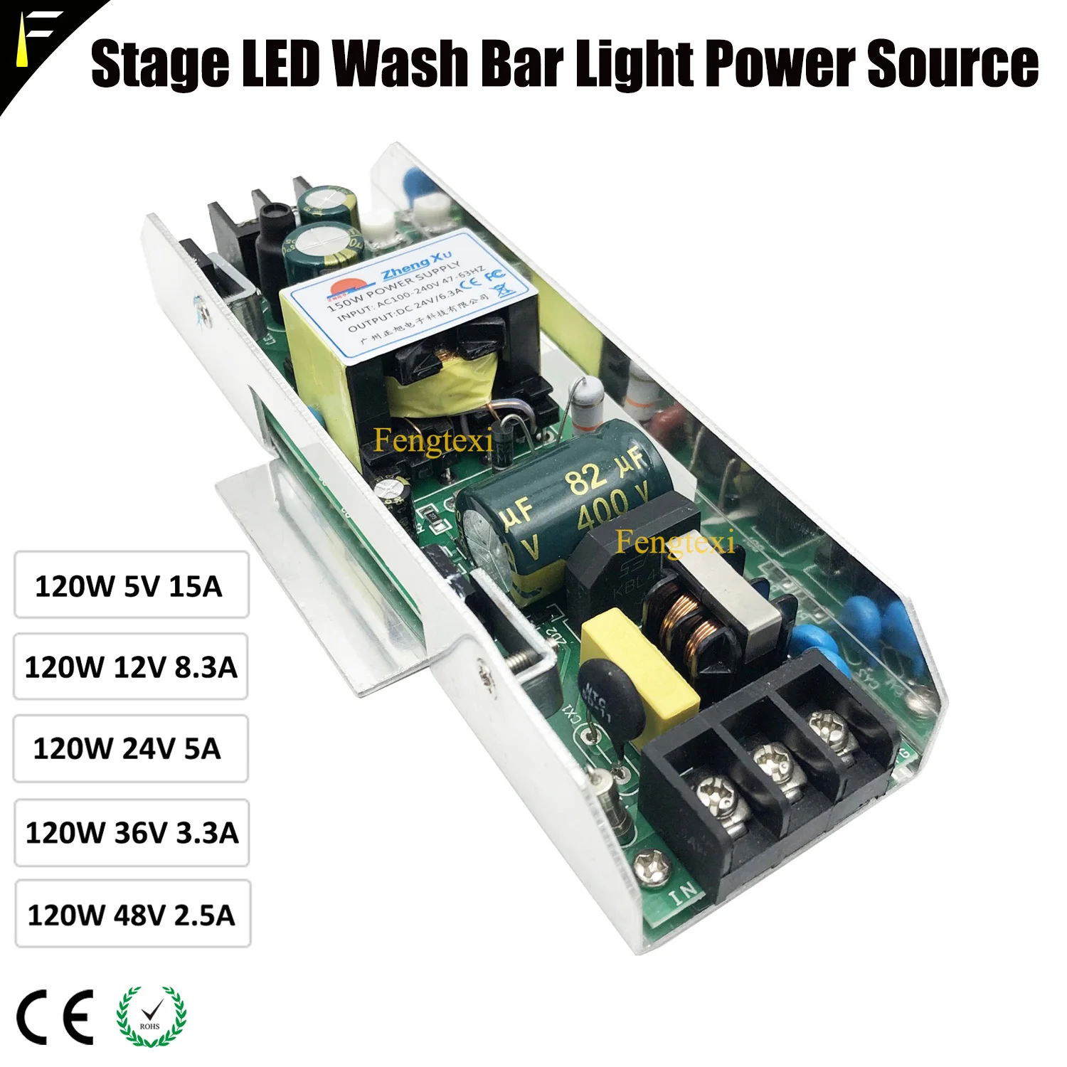 

Stage LED Washer Lights Spare Part Power Board 120w 5v JY-120W DJ Party Wall Flood Washing Light Bar Supply Power Board 120watt