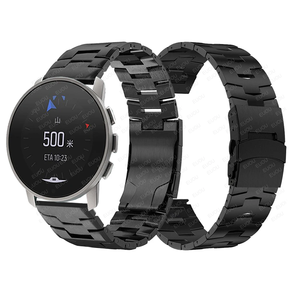 

Titanium Strap Compatible with SUUNTO 9 PEAK Smart Watch Band Replaceable Wristband Metal Bracelet Watchband Accessories