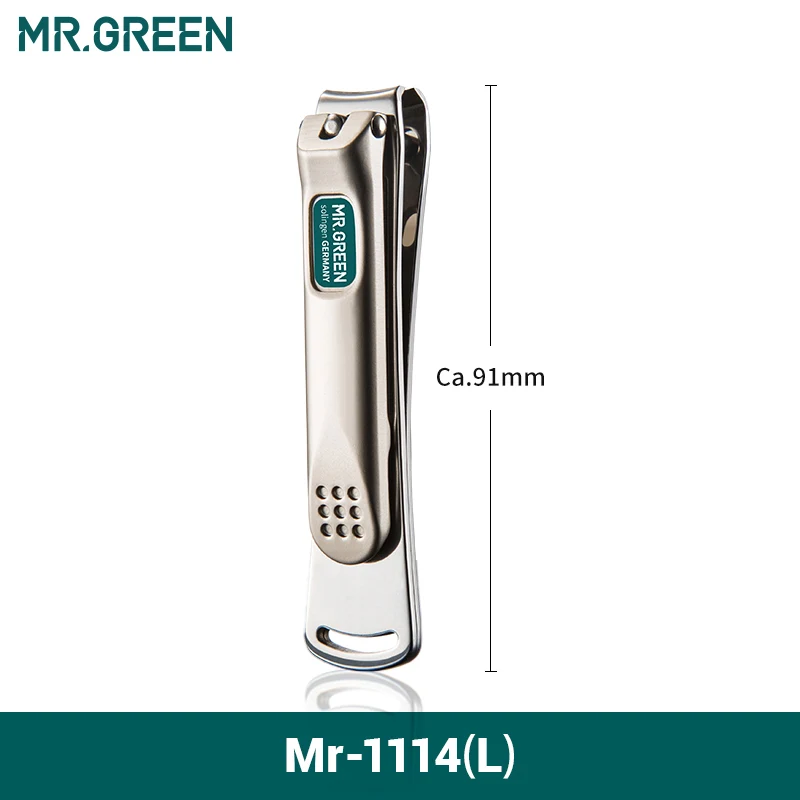 MR.GREEN Nagelknipper Roestvrij staal Gebogen mes Clipper Vingernagelschaar Cutter Manicure gereedschap trimmer met nagelvijlen