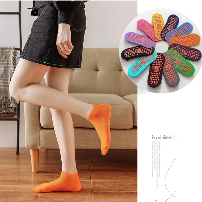 Autumn Winter Spring Summer Breathable Non-slip Floor Socks Boy Girl Socks Home Baby Kids Socks Cotton Candy Color Ankle Socks