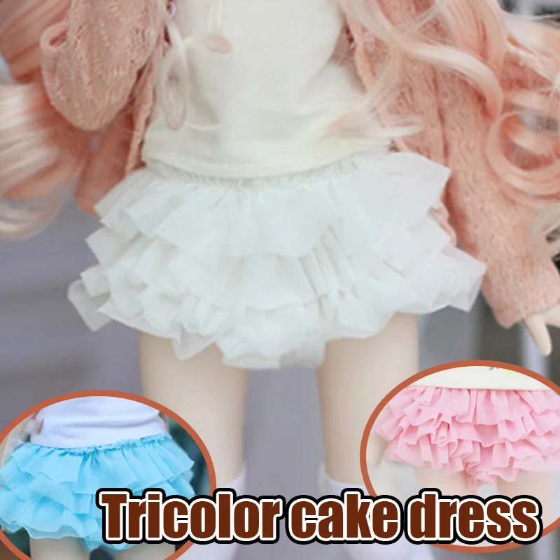 

BJD Doll Clothes are suitable for 1/3 1/4 Giant Infant MDD size. Cake culottes for everyday wear (multi-color)