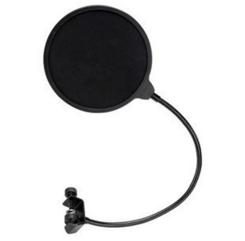 

Universal 13cm 6 Inch Clamp On For Professional Microphone Pop Filter Bilayer Recording Spray Guard Double Mesh Screen Windscree