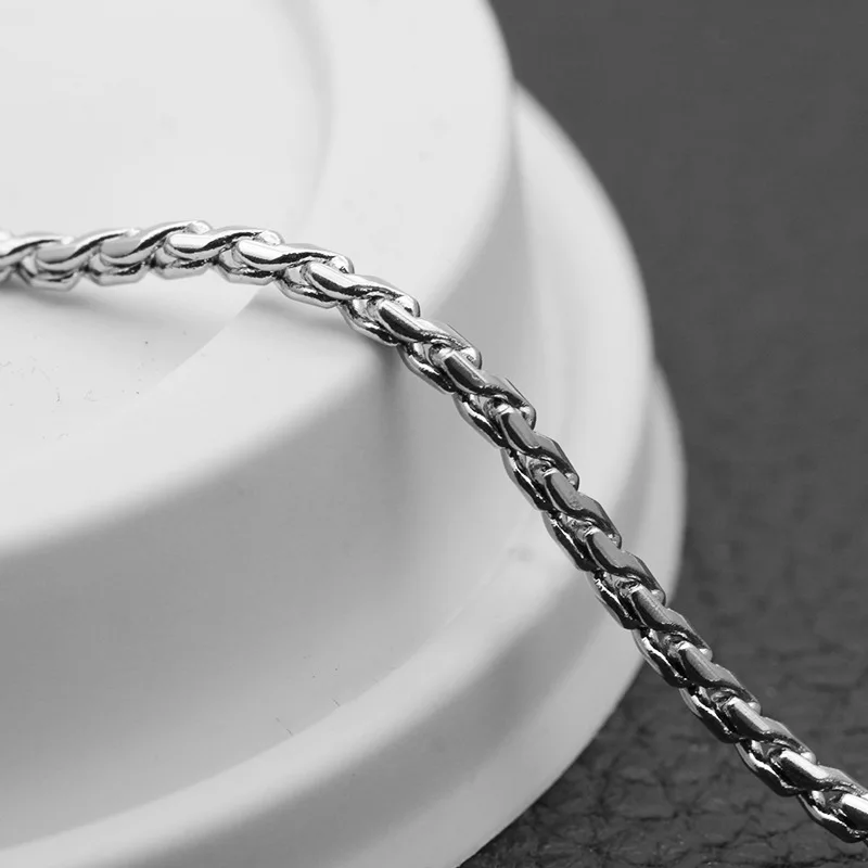 Fashion Stainless Steel S-shaped Chain Titanium Steel Necklace Men\'s New Jewelry Gift Hot Sale