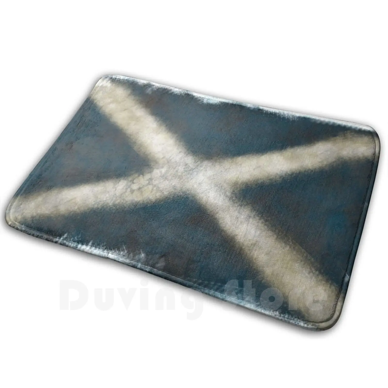 Saltired Carpet Mat Rug Cushion Soft Scotland Saltire Ancient Auld Alba Caledonia Skos Giodi I Gaelic Cross