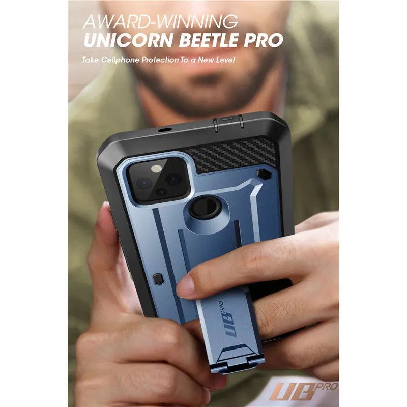 SUPCASE For Google Pixel 4A 5G Case (2020) UB Pro Full-Body Rugged Holster Case Protective Cover WITH Built-in Screen Protector