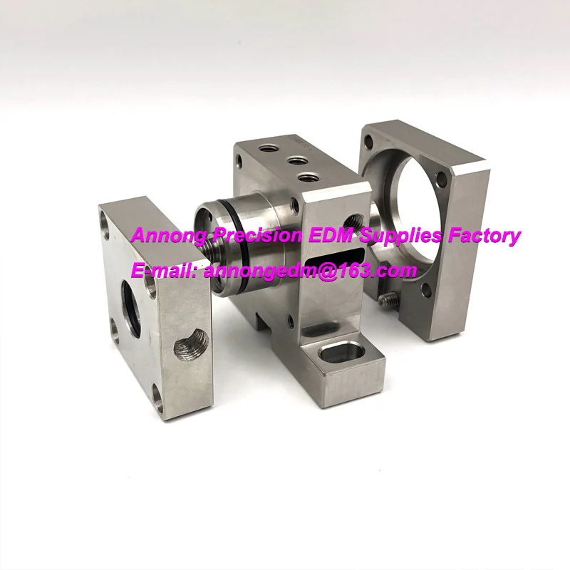 CH702 EDM Die Guide Holder Lower + U/L Dies Block + Water Nozzle, MW53W71K for CHMER CW/HW Series EDM Machines