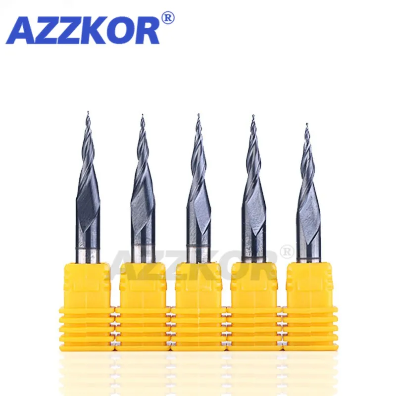 Double-edged Oblique Coating Ball Cutter Taper Ball End Milling Cutter Metal Embossed Lengthened Tungsten Steel Alloy Cutter