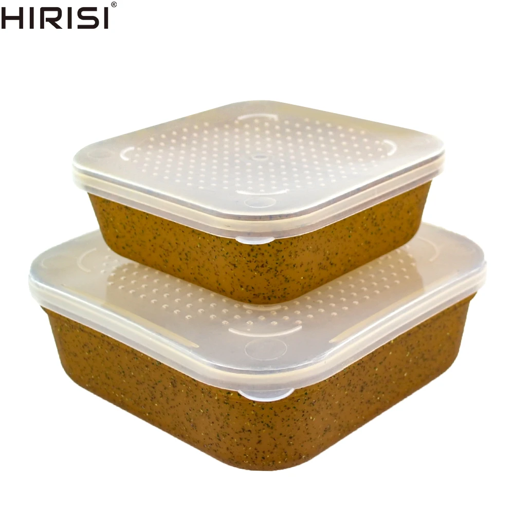 Carp Fishing Bait Boxes Maggot Boxes With Breathable Fitting Lids Shatterproof Fishing Tackle