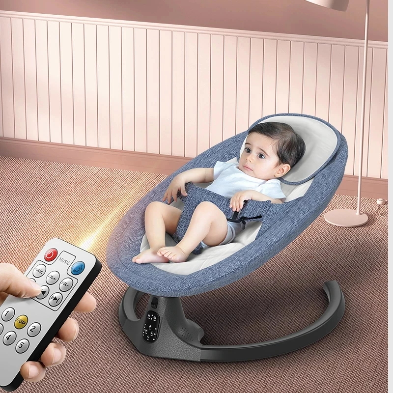 Newborn Electric Rocking Chair Baby Music Auto Swing Chair With Mosquito Net Automatic Remote Rocker Cradle Bed 0-36month