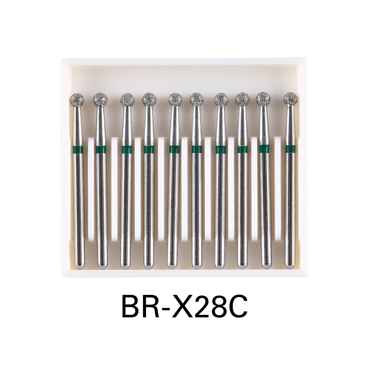 10 Boxen AZDENT Dental-Diamantbohrer, kugelförmige Edelstahlbohrer, 450000 U/min für FG 1,6 mm Hochgeschwindigkeits-Handstück, Zahnmedizin-Werkzeug – Detail 11
