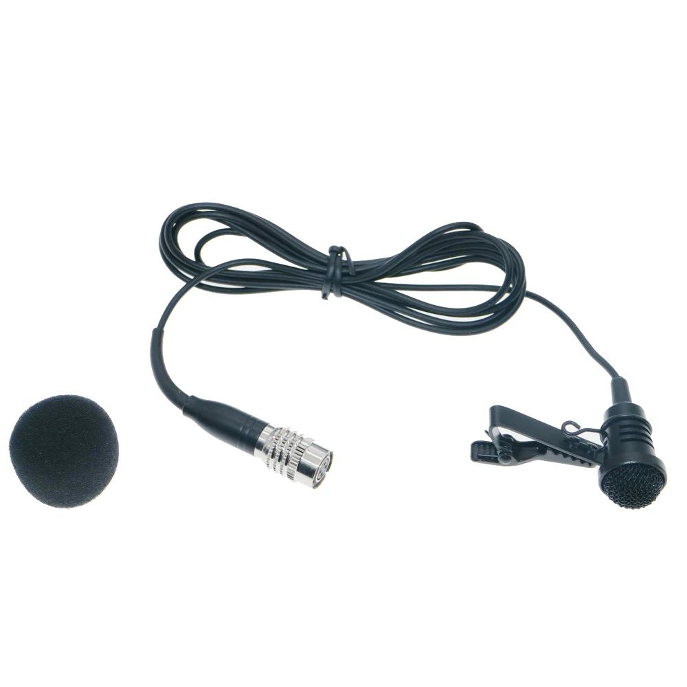 

Lavalier Lapel Cardioid Condenser Microphone for Audio-Technica Wireless BodyPack System Hirose 4Pin Connector