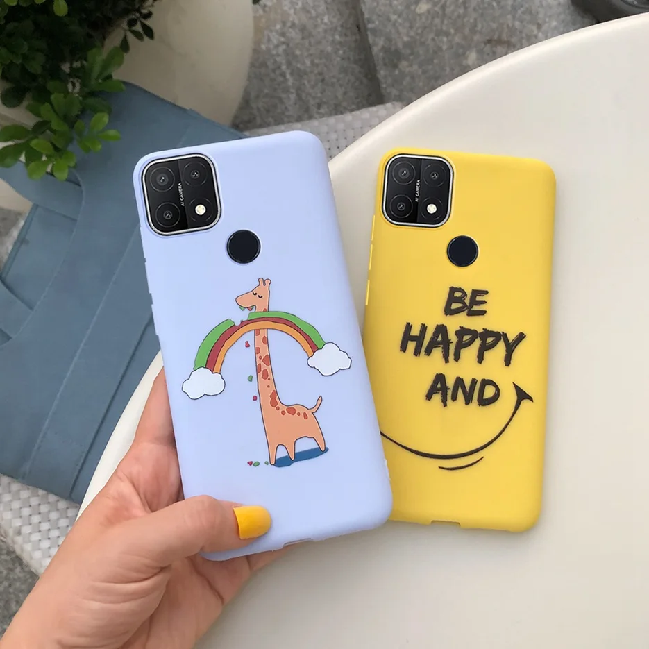 For OPPO A15 Case A 15 Soft Slim Cute Couple Love Heart Phone Cases For Oppo A15 CPH2185 Back Cover OppoA15 Coque 6.52'' Bumper