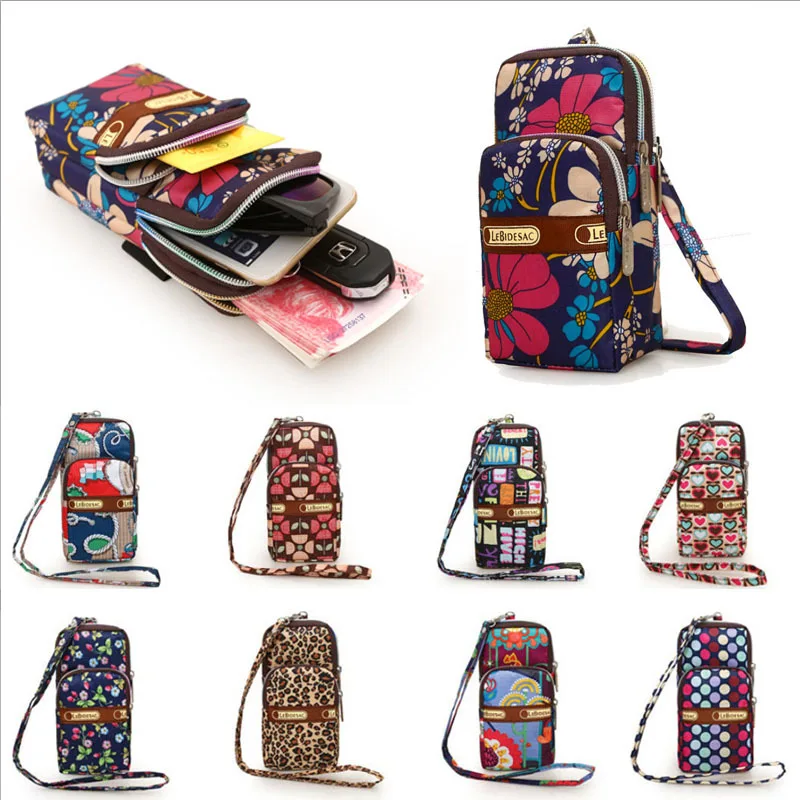 9 Colors Fashion Coin Purses Multi-color Small Cross Body Purse for Womens Shoulder Bag Girls Cell Phone Case