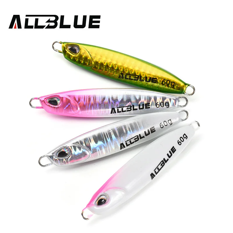 ALLBLUE DRAGER Force Metal Jigging Spoon 60g 80g 100g Artificial Bait Off Shore Slow Jig Fishing Lure Super Hard Tackle image 4