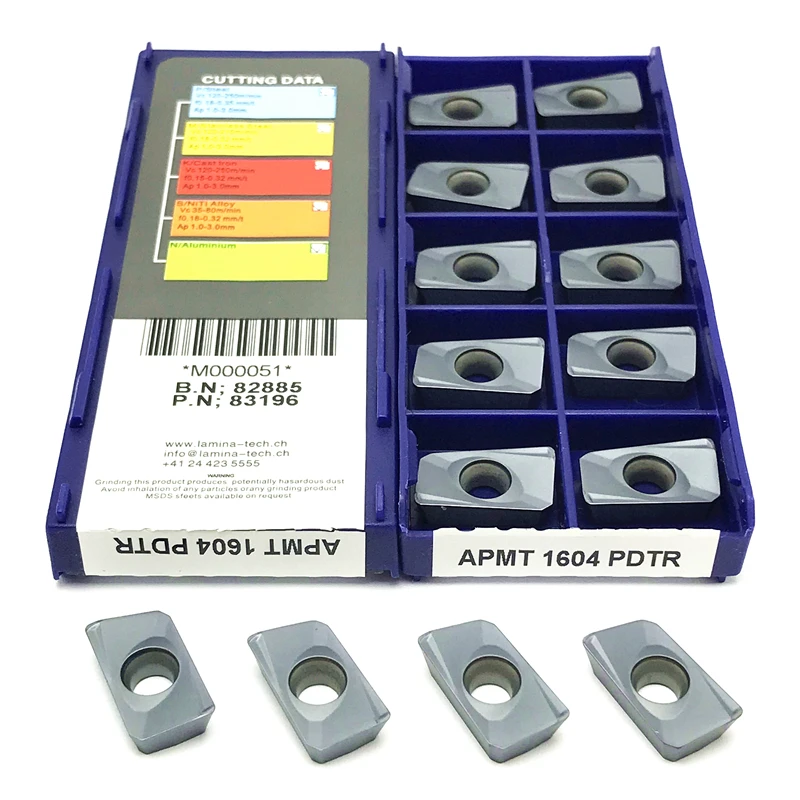 APMT1604 PDTR LT30 Carbide Inserts Turning Tool Milling Insert CNC Metal Lathe Tools APMT 1604 Cutting Tool Hard Alloy Insert