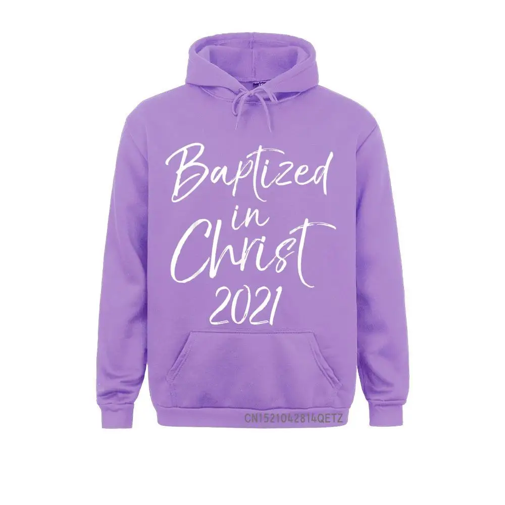 Printing Cute Baptism Gift Salvation Quote Baptized In Christ 2021 Sweatshirts Cozy Hoodies Long Sleeve Men Sweatshirts