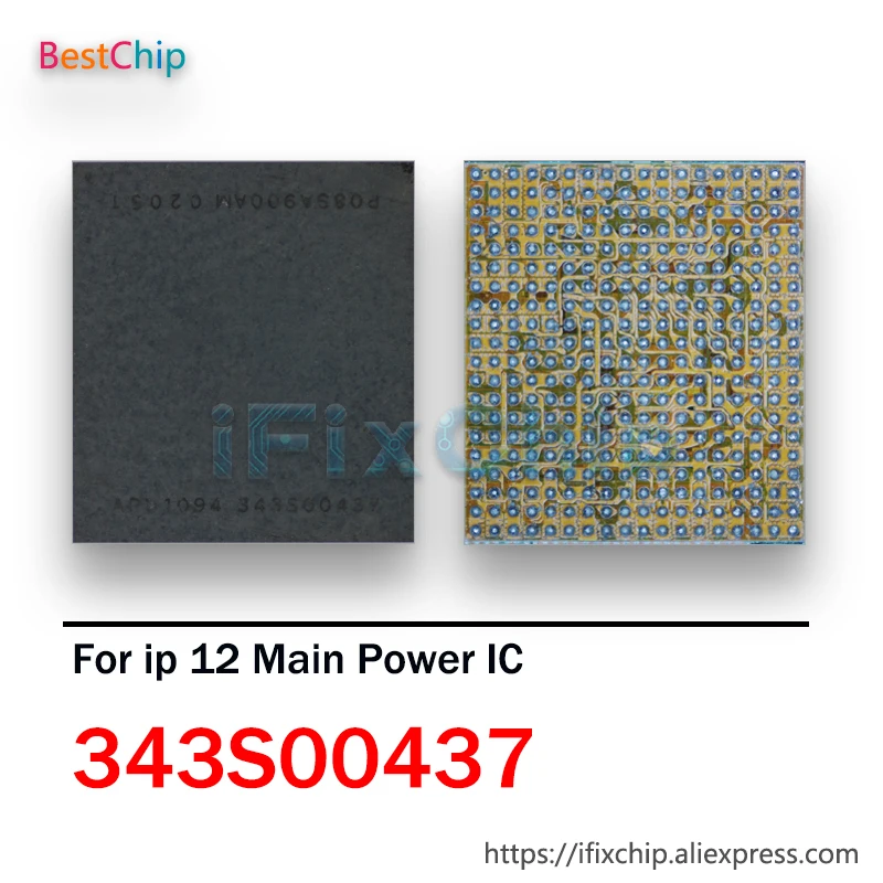 5Pcs/Lot 343S00437 For iPhone 12 12 mini 12 pro 12 pro max Main Power IC Large Big PMU Power Supply Chip