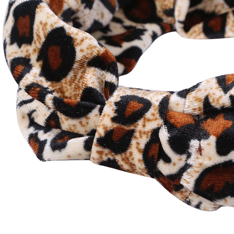 2020 Latest Retro Leopard Turban Headband Hairband For Girls Kids Hair Head Hoop Band Wrap Accessories Scrunchie Headdress Bands