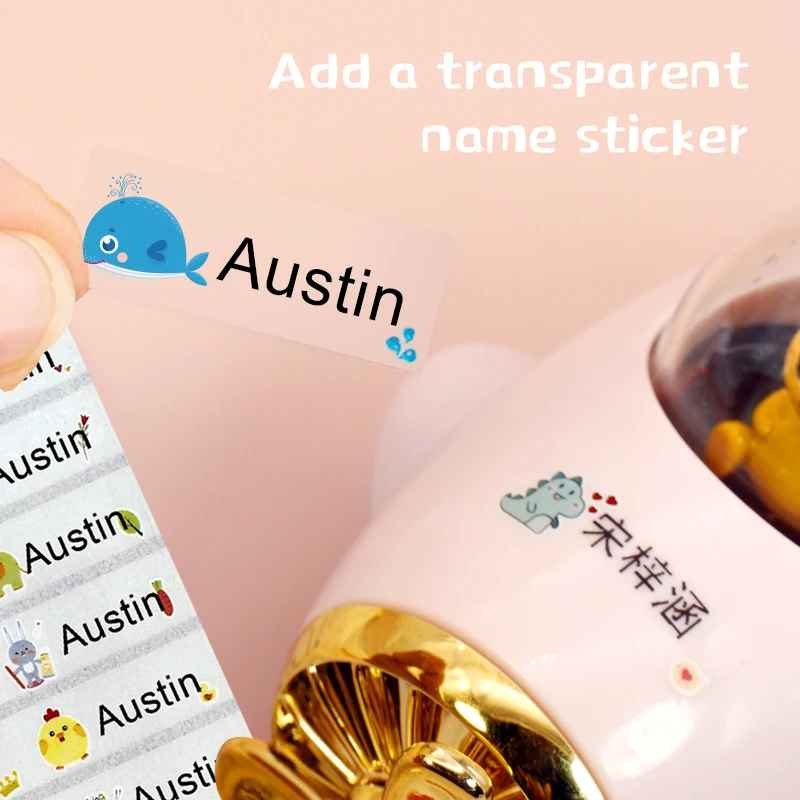 Name Tag Sticker Customize Stickers Waterproof Personalized Labels Children School Stationery office Water variety
