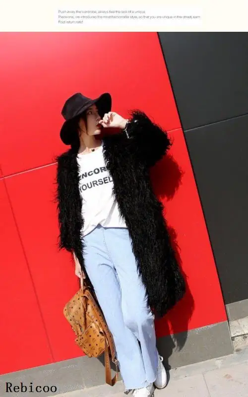 

Winter Luxury Faux Fox Fur Coat Slim Long Pink Blue Faux Fur Jacket Women Lengthen Fake Fur Coats manteau fourrure