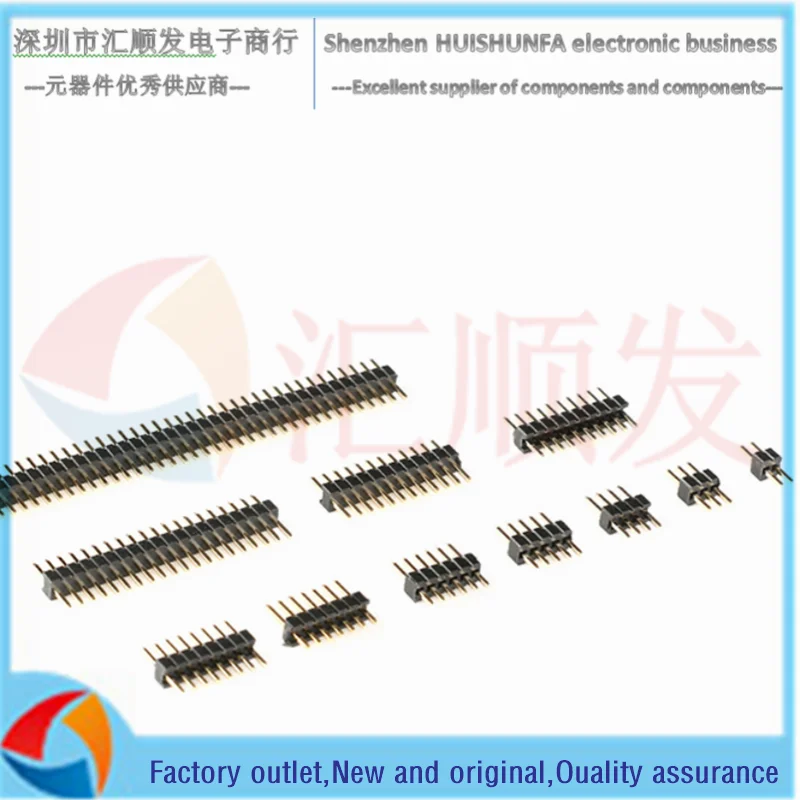 10PCS!!! 1.27mm pitch single row pin straight pin header 1*2P/3/4/5/6/7/8/10/12/20/40/50P