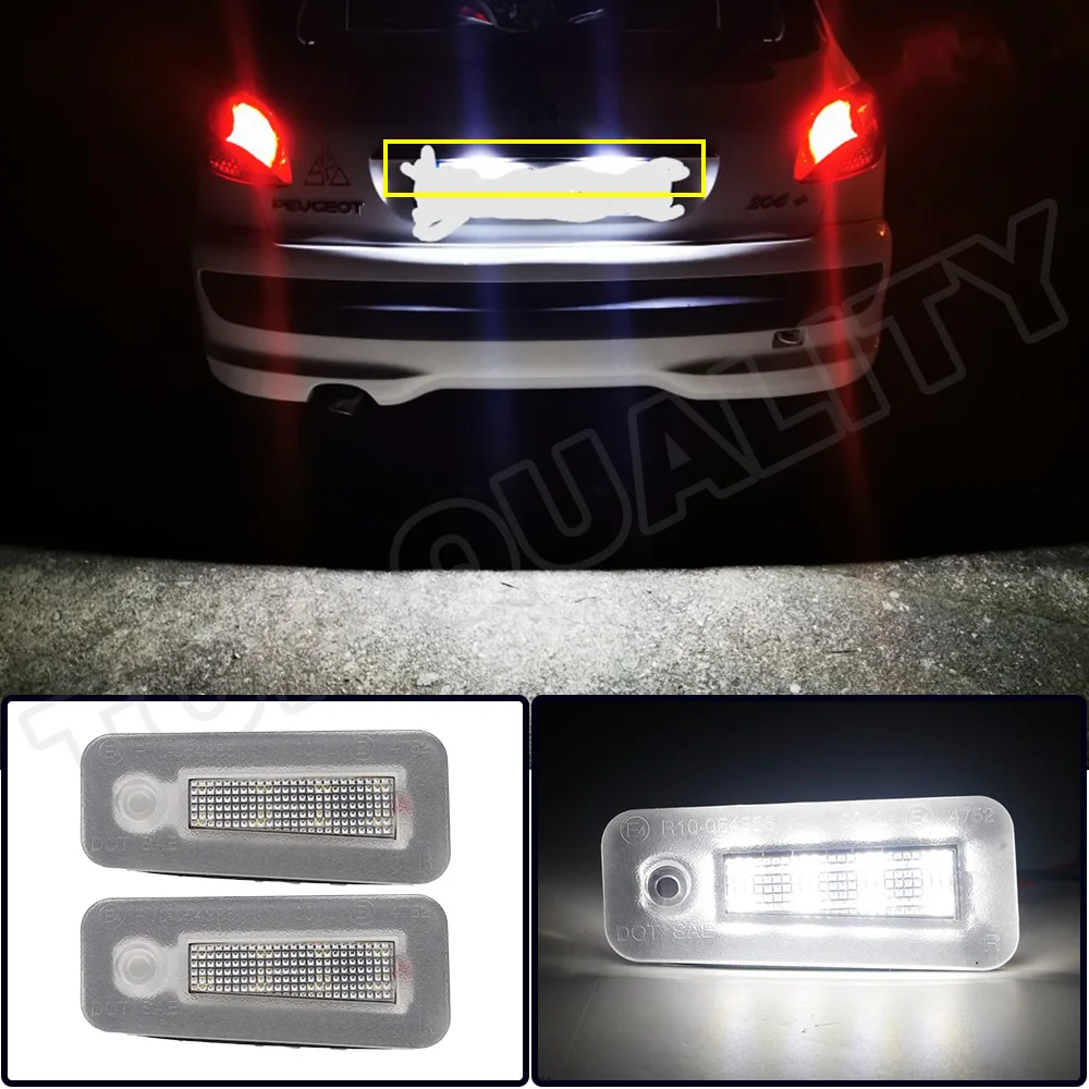 

For 2015 2016 2017 Chrysler 200 White 6000K LED License Plate Light LED License Plate Light Lamps 2PCS