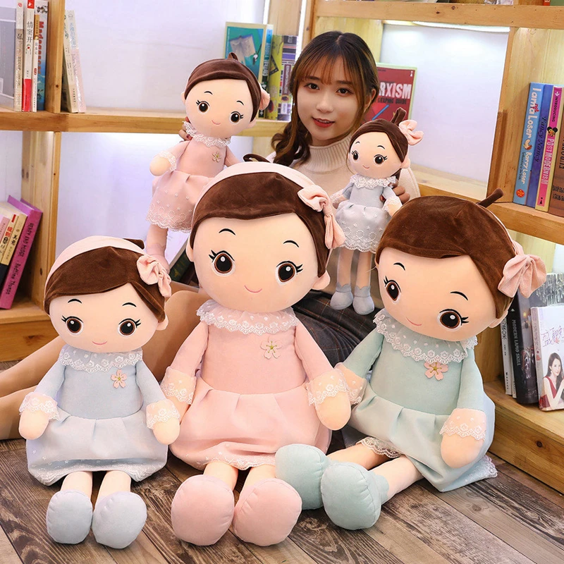 Hot Lovely 1PC 40cm-90CM Plush Toys Princess Girls Doll Soft Flower Skirt Spring Cute Children Toy Christmas Gift Toys for Girls