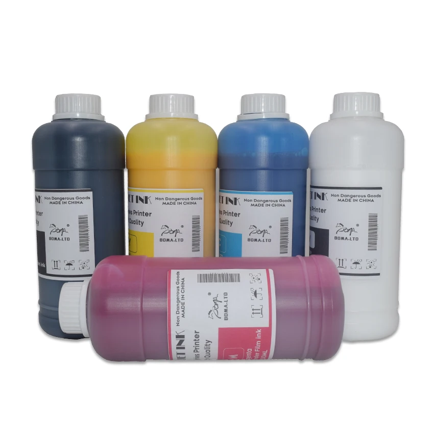 

5Color 1000ml/PC Direct Transfer Film Textile Ink for Epson L800 L1800 Modified Large Format Printer Heat Transfer DTF Ink