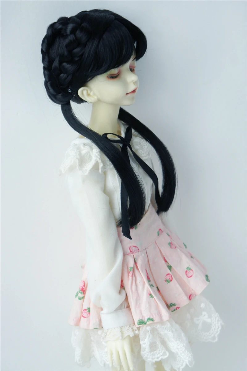 Doll Wigs  JD654 7-8inch 1/4 18-20cm Ballerina Synthetic mohair BJD Wigs  Film Character Doll Hair