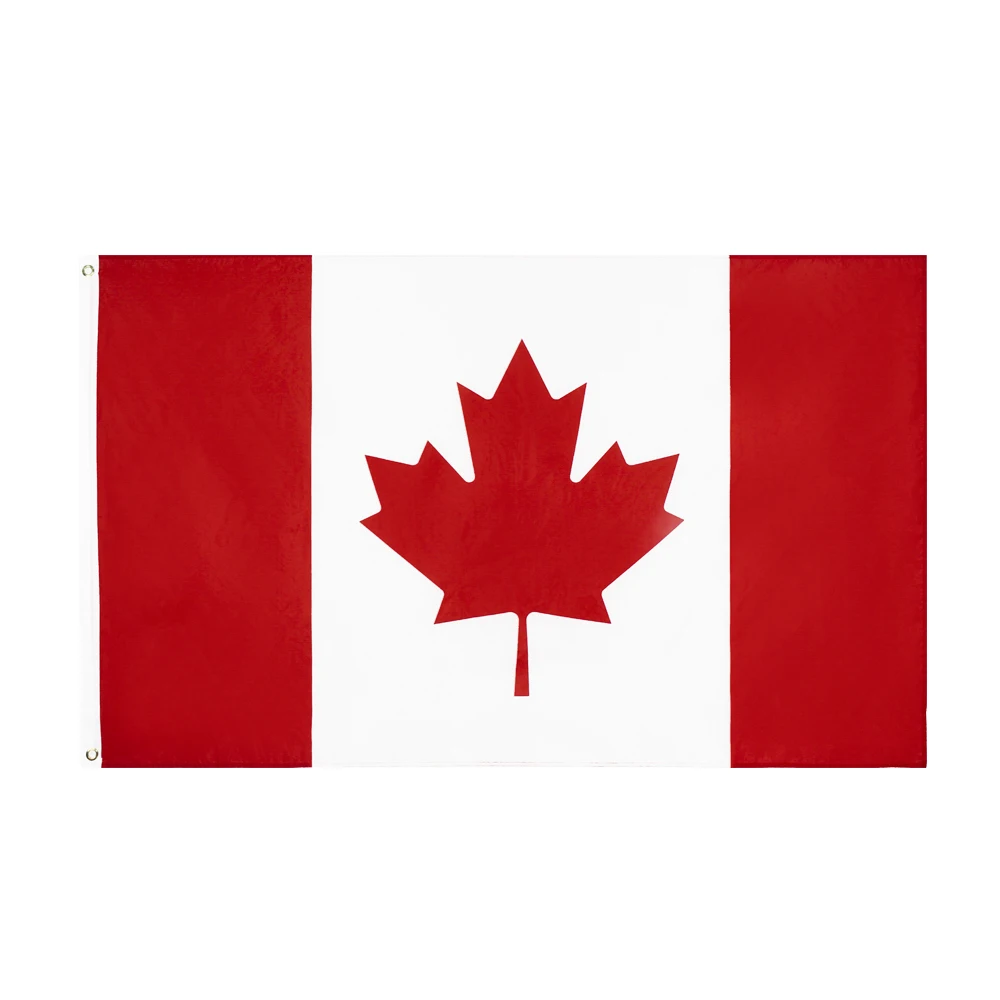 FLAGHUB-Bandera Nacional de Canadá, Bandera de poliéster para decoración, 60x90, 90x150cm