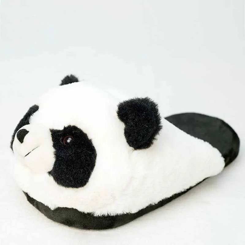 Special Panda Fur Slippers Unisex Cute Funny Shoes Men Women Winter Slippers Custom Slippers Home House Slippers Children Indoor