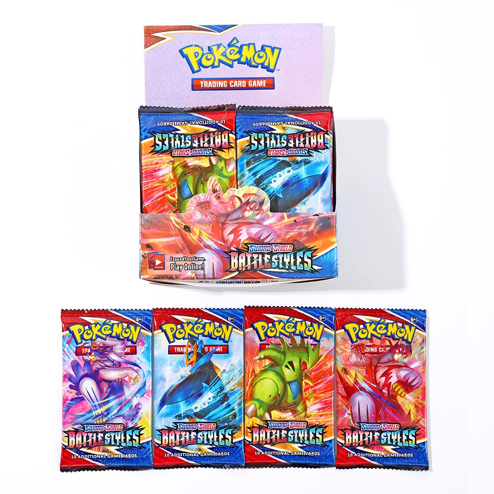 360Pcs/Box Pokemon Cards Newest battleSword&Shield Sun&Moon English Trading Card Shining Game Versions 36 Pack Collection Toys