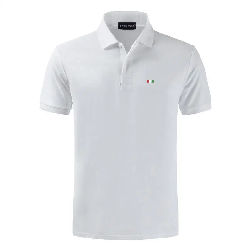 Polos de manga corta para hombre, camisas 2021 de algodón, informales, de Color sólido, a la moda, para verano, 100%