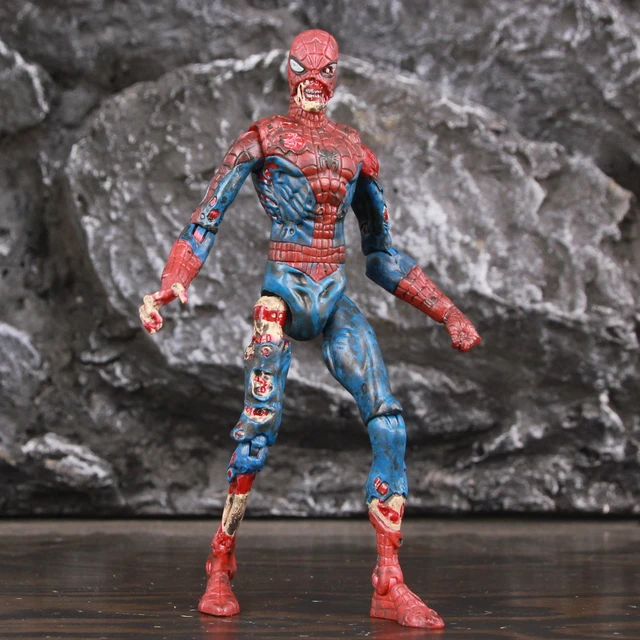 スーパーヒーローの置物ゾンビ,キャプテンアメリカ,スパイダーマン,7インチ,ko's toybiz,マーベル,ダイヤモンドdstのおもちゃ -  AliExpress