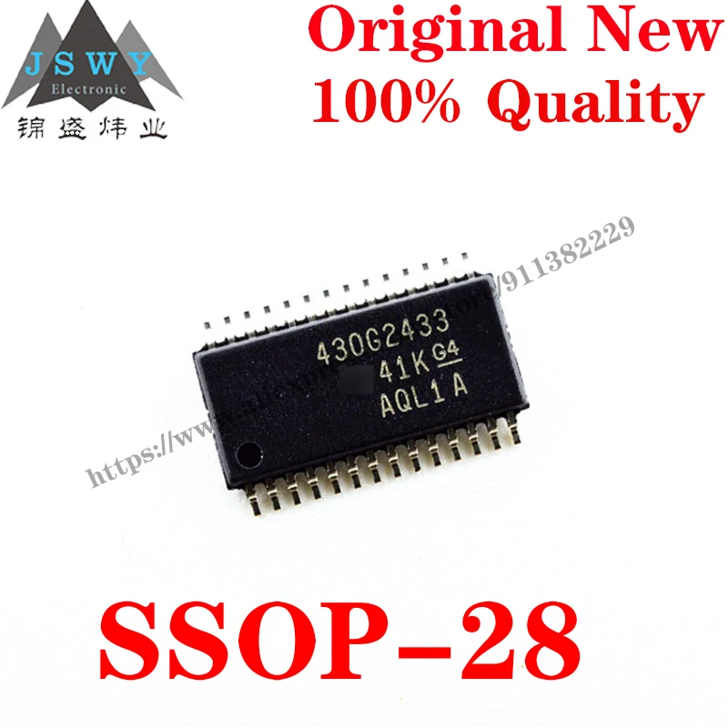 10~100 PCS MSP430G2433IPW28 TSSOP-28 430G2433 Semiconductor 16-bit Microcontroller-MCU IC Chip for module arduino Free Shipping