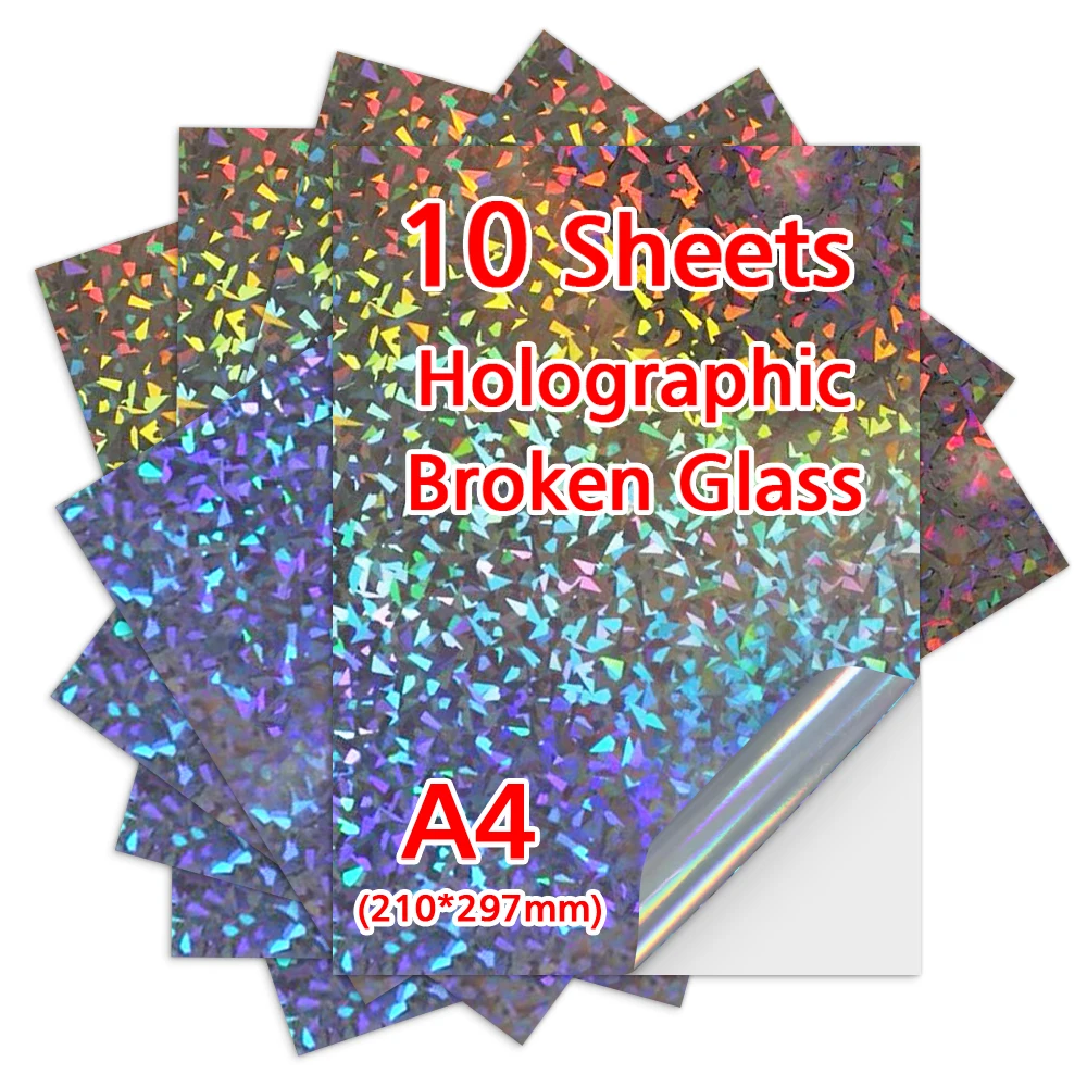 10/30/50/100 Vellen A4 Transparant Afdrukbaar Vinyl Sticker Papier Waterdicht Zelfklevend papier voor Voor Inkjet Printer DIY Label