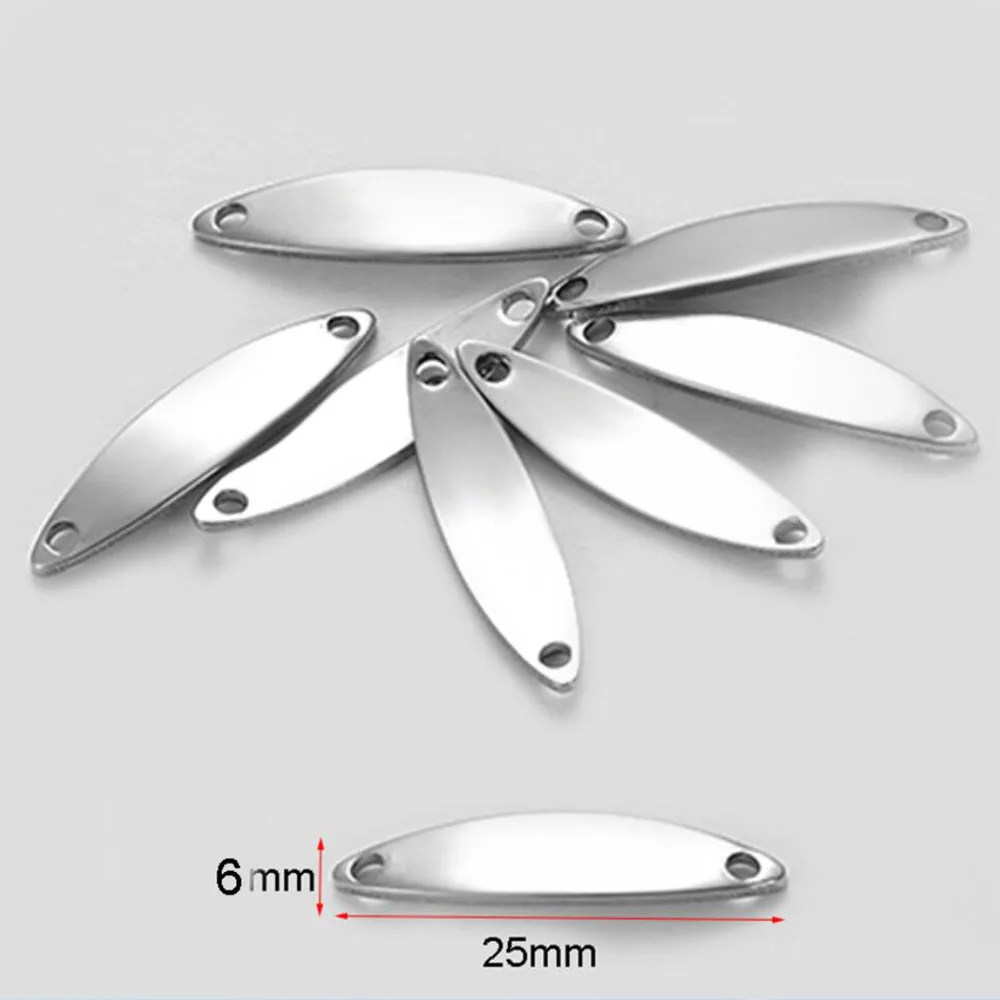 10pcs/lot Gold Stainless Steel Oval Blank Bar Hand Stamping Tags Connectors Bar For Jewelry Making Engraved DIY Making Bracelet