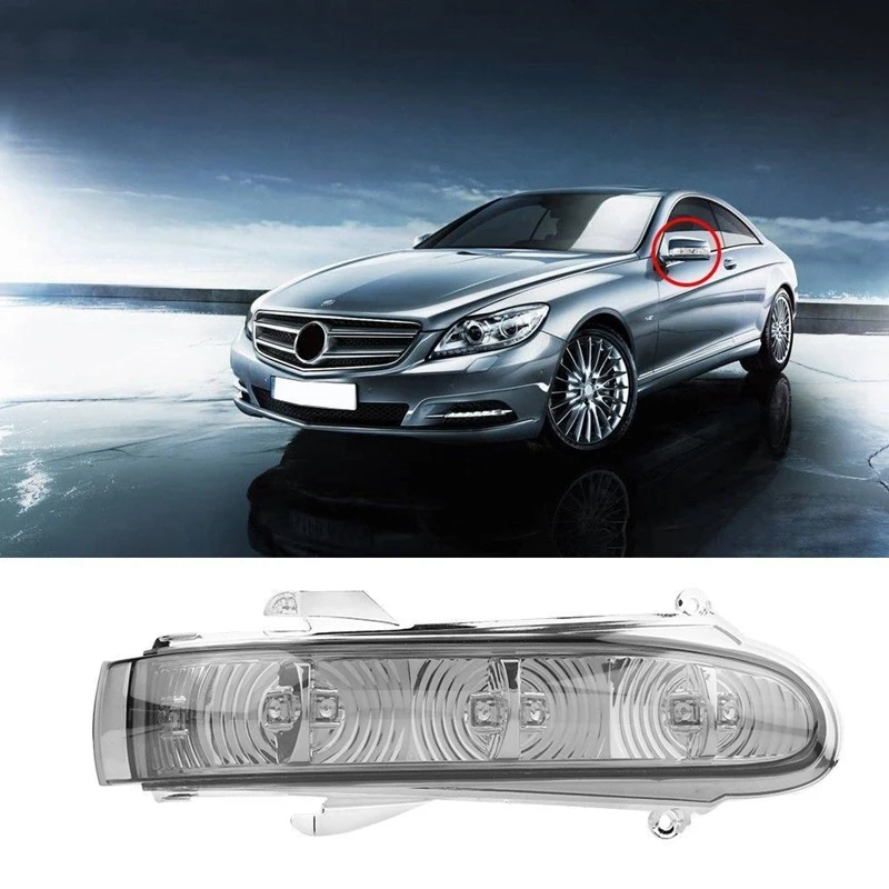 Par retrovisor espelho lateral indicadores da lâmpada pisca a luz para mercedes benz s/cl classe w220 w215 1999-2003 fumaça