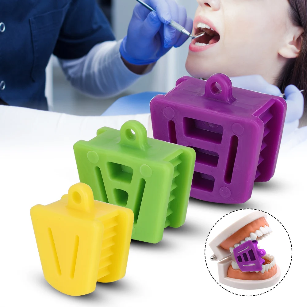 10 Pcs Silicone Dental Mouth Prop Internal Support Dental Bite Block Orthodontic Bite Blocks Teeth Whitening Care Dentist Tools