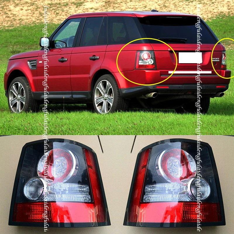 

2pcs For Land Rover Range Rover Sport L320 2010-2013 Car Rear Tail Light Brake Lamps LED Tail Light Rear Lamp Black Housing