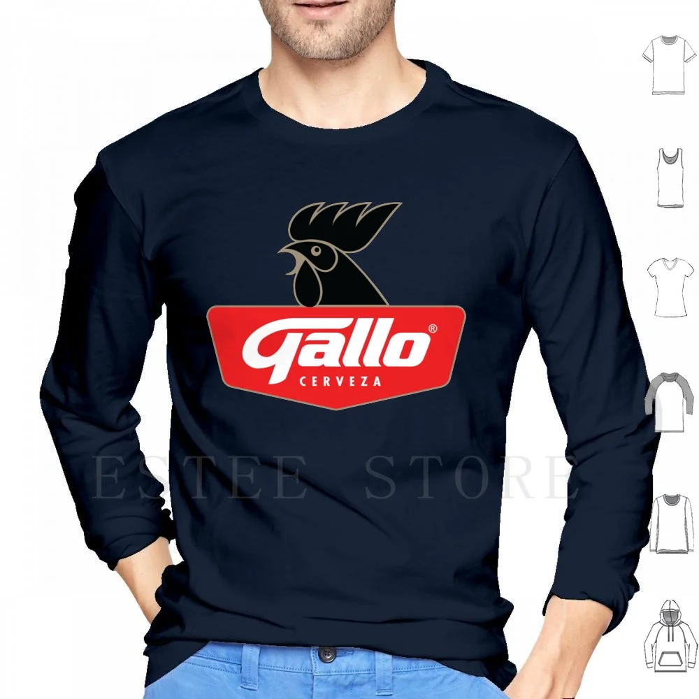 

Gallo Cerveza-Best Beer In Guatemala Central America Hoodie Long Sleeve Beer Cerveza Central America Guatemala Gallo