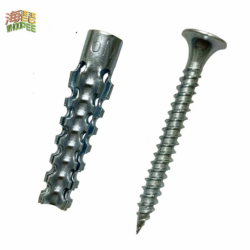 10PCS M6 M8  Plastic expansion pipe nail expansion plug upgraded version: light iron expansion screw light brick expansion