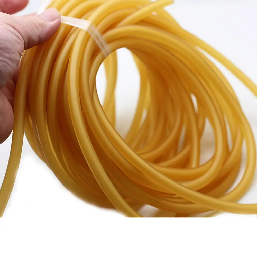10M 3070 Latex Rubber Tube 7mm OD 3mm ID Elastic Tubing for Outdoor Slingshot Catapult Hunting Exercising