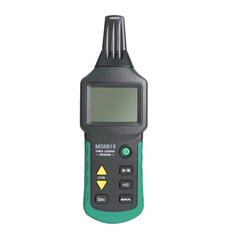 MS6818 Digital Wire Tracker Water Gas Pipeline Locator Finder Wall Earth Floor Cable rilevatore di guasti a cortocircuito Volt 12 ~ 400V