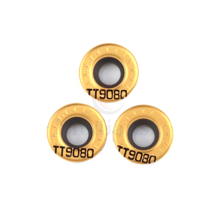 RPMT 1204-M-C TT9080 كربيد إدراج طحن تحول أدوات آلة خرط تعمل بالتحكم الرقمي بواسطة الحاسوب أدوات طحن شفرات RPMT1204 قاطعة المطحنة أدوات القطع