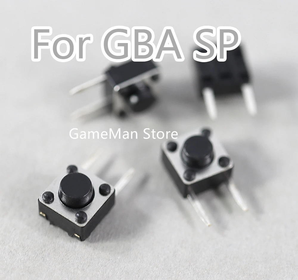 300 sztuk/partia L/R lewy prawy mikroprzełącznik przycisk wymiana dla konsoli do gier GBA SP