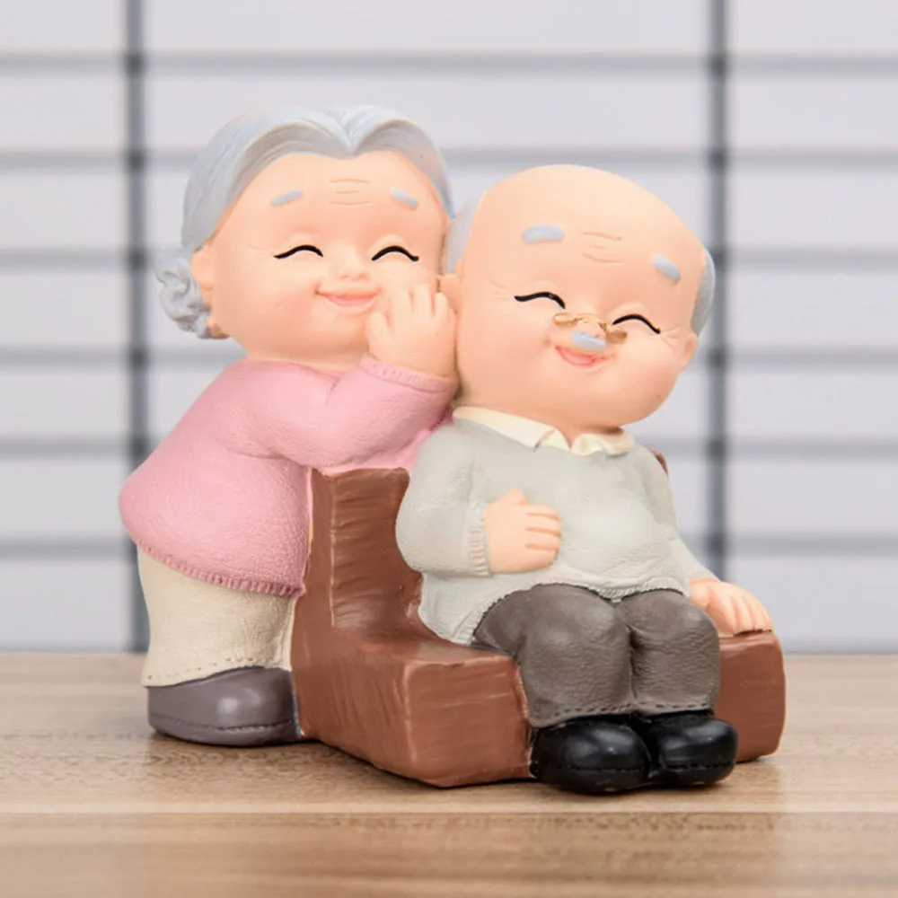 Creative Grandparents Model Ornament Sweety Lovers Couple Ornaments Modern Home for Decoration Living Room Office Table