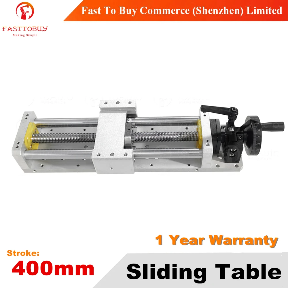 

Stroke 400mm C7 CNC Sliding Table 1605 Manual Operation Linear Guides Repositioning resolution 0.03mm for CNC Machine